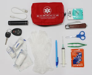 A medical kit to prepare for a winter storm 